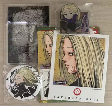 SAKAMOTO DAYS 카가미네 아크릴 스탠드 캔뱃지 카드