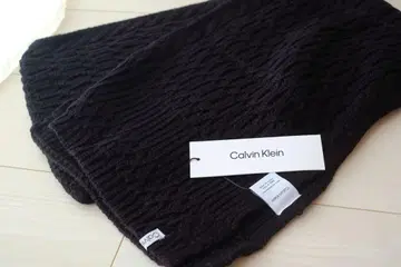 새상품 택 캘빈클라인 머플러 블랙 케이블 니트