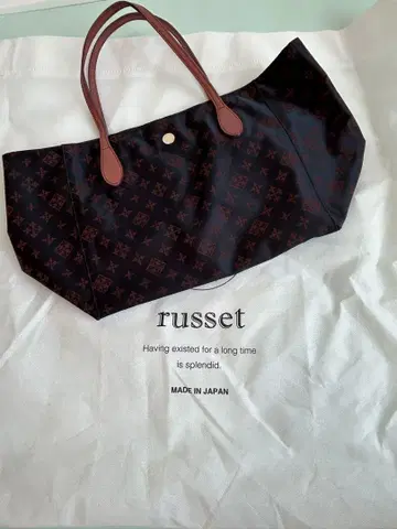 russet 토트백 가을 컬러 브라운 모노그램