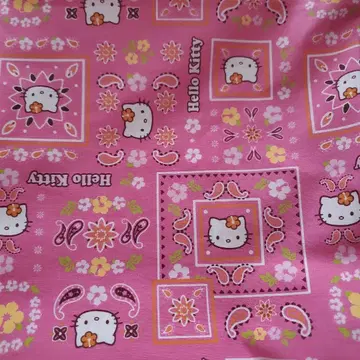 헬로키티 핑크 원단