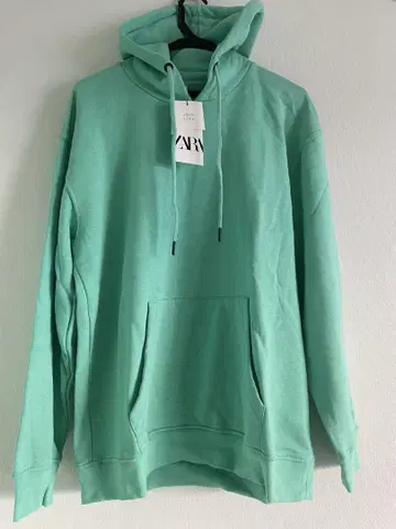 ZARA 민트 그린 후드티