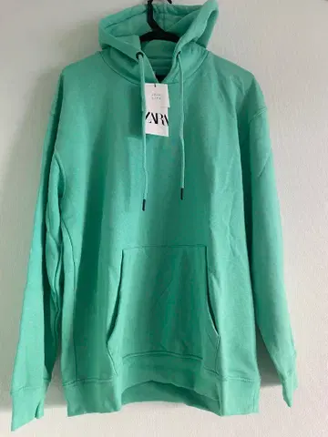 ZARA 민트 그린 후드티