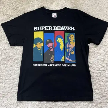 SUPER BEAVER 그래픽 T셔츠 M 블랙
