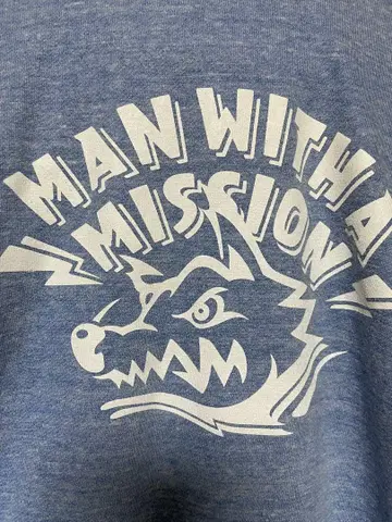 MAN WITH A MISSION 더블 지퍼 후드티 XL