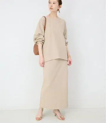 SLOBEIENA 드라이 분또 내로우 스커트