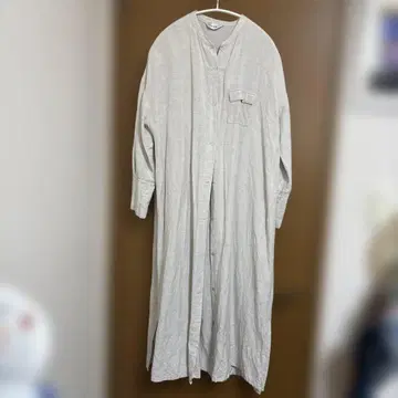 셔츠 원피스 긴팔 라이트 그레이