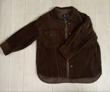 w closet 코듀로이 셔츠 자켓 브라운