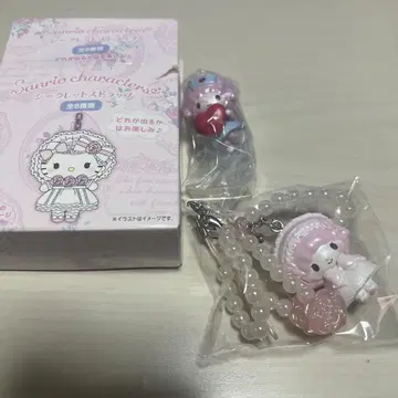 산리오 화이트 프릴 디자인 스트랩 마이 스위트 피아노