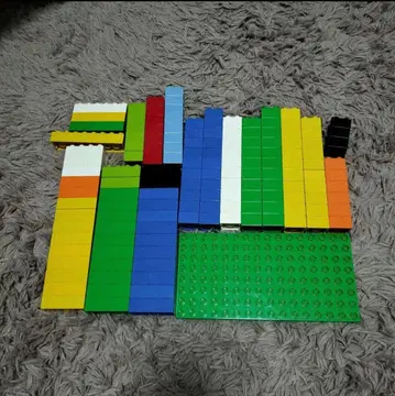 LEGO 블록 세트 다색 큰 베이스 플레이트 포함