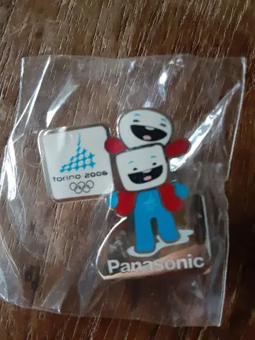 토리노 올림픽 2006 파나소닉 마스코트 핀 배지
