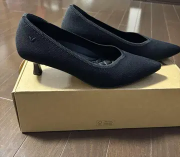 VIVAAIA 블랙 스틸레토 펌프스 사이즈 38(24cm)