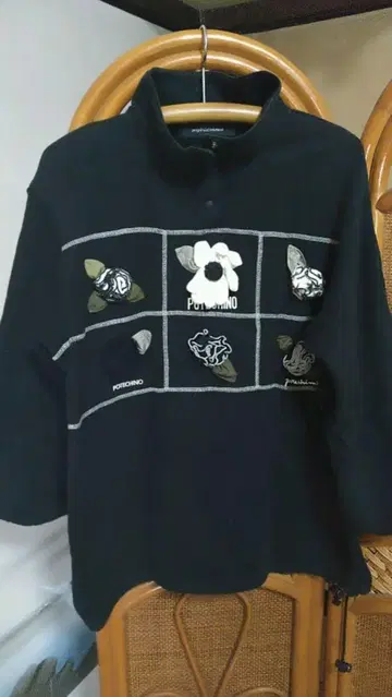 POTECHINO 블랙 긴팔 트레이닝복
