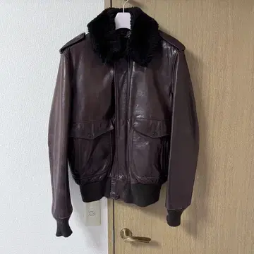 USA Schott 184SM A-2 가죽 자켓 플라이트 자켓