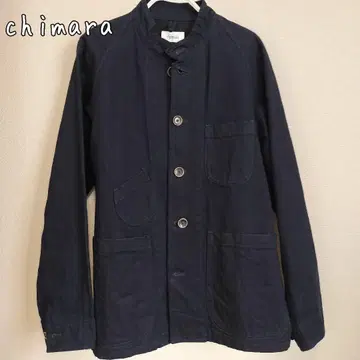 컨디션 최상 chimala 치마라 코튼 스탠드 카라 데님 자켓 XS