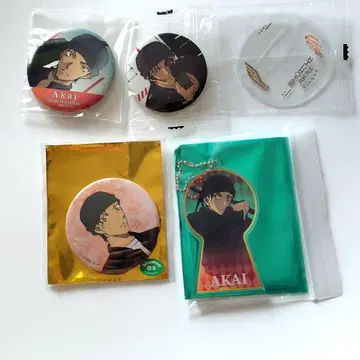 이상윤(아카이 슈이치) 아크릴 키링, 배지 미사용 4종 세트