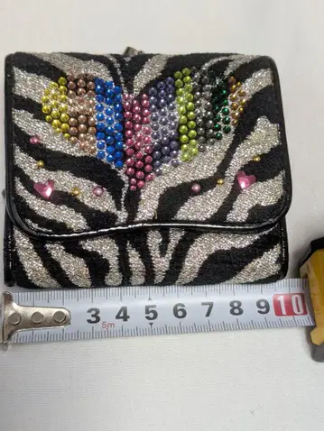 Think Bee! 싱크비 제브라 큐빅 3단 접이식 지갑