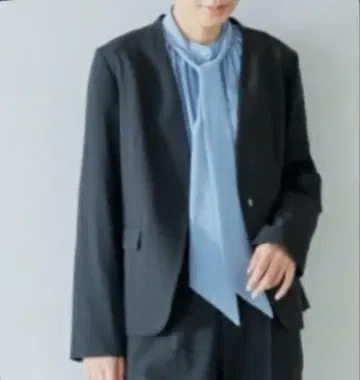 LEPSIM 렙심 L 블랙 노카라 자켓 겉옷