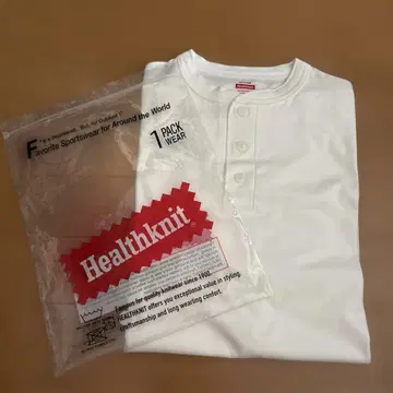 유나이티드 애로우즈 GLR 별주 Healthknit 헨리넥 T셔츠