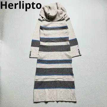 Herlipto Cashmere-blend StripeKnit Dres