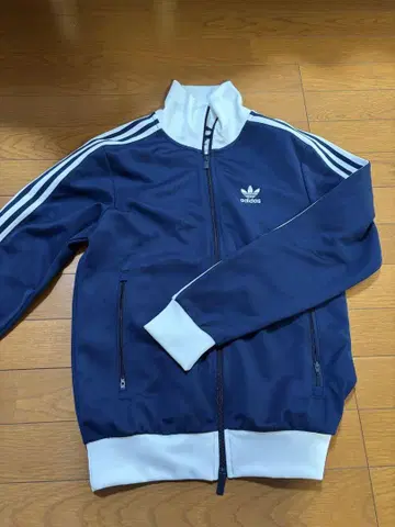 adidas 네이비 집업 저지 XS