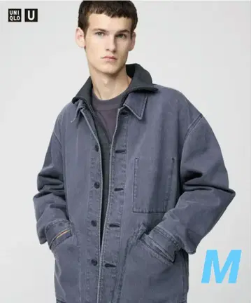 UNIQLO U 오버사이즈 컬러 데님 자켓 07 GRAY M