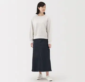 무인양품 데님 롱 스커트