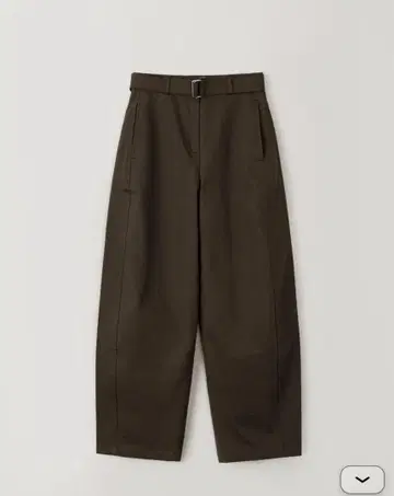 ohotoro belted curved pants