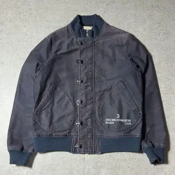 AVIREX 데크 후크 자켓 L 네이비 US NAVY