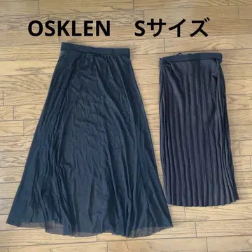새상품급 OSKLEN/오스크렌 튤 스커트 & 니트 스커트 2세트