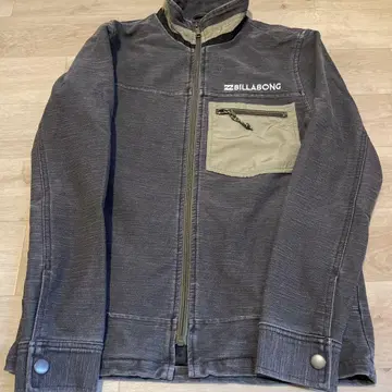 BILLABONG 블랙 데님 원단 점퍼 안감 포함