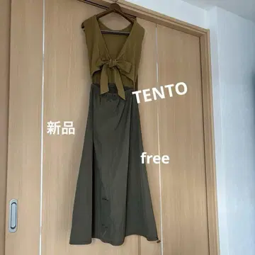 TENTO 텐트 백 오픈 도킹 원피스