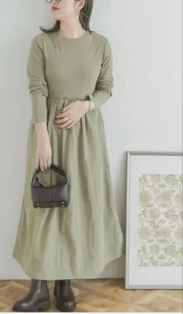 [ 미사용 ] ITEMS URBAN RESEARCH 리브 도킹 원피스