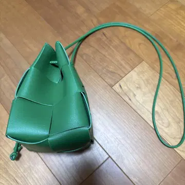 그린 뜨개질 디자인 숄더백