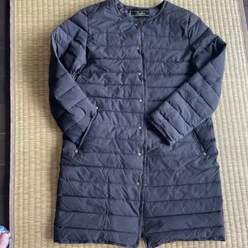 Leilan 블랙 다운 코트