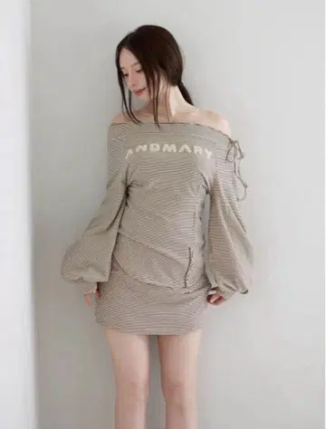 andmary Ivy loose set up beige AM1485