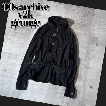 00s sweat blouson double zip gimmick y2k