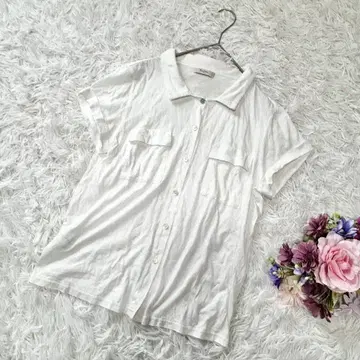 폴스미스 Pearl 반팔 셔츠 블라우스 화이트 온워드 카시야마 M