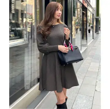 오카베 아유미 씨 콜라보 미니 원피스 그레이 미사용 새상품