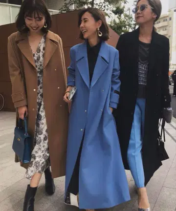 AMERI BELT FLARE LONG COAT 아메리 롱 코트 M