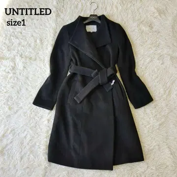 [ 새상품급 ] UNTITLED 언타이틀 롱 코트 울 벨트 포함 S