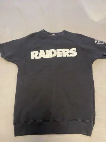 RAIDERS 블랙 90s 빈티지 M 맨투맨 소재