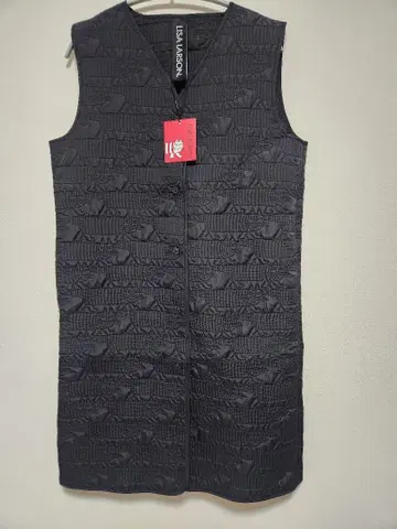 리사 라슨 퀼팅 베스트 블랙