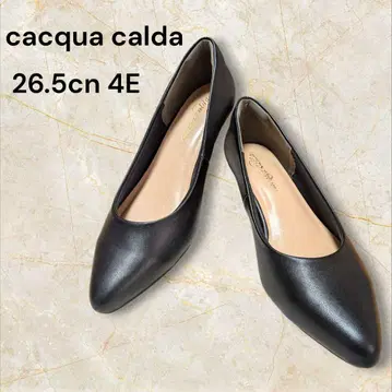 [ 미사용 ] cacqua calda 블랙 펌프스 26.5cm 4E