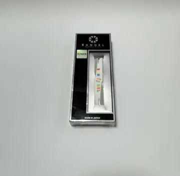 [ 미개봉 새상품 ] BANDEL 팔찌 화이트 x 멀티 컬러 L 사이즈