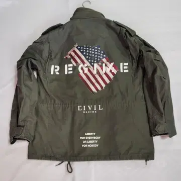 CIVIL REGIME M-65 성조기 자켓 Y2K 스트릿 새상품급