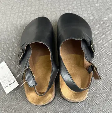 GU 가죽 클로그 샌들 26.0cm 택 포함