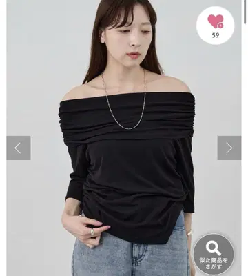 SHENERY 오프숄더 아지메 풀오버