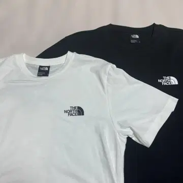 THE NORTH FACE 티셔츠 화이트 블랙 S