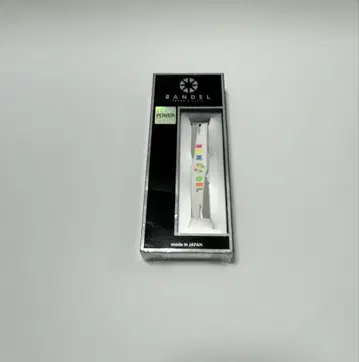 [ 미개봉 새상품 ] BANDEL 팔찌 화이트 x 멀티 컬러 L 사이즈