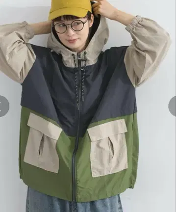 IRIEY 새상품 나일론 라인 마운틴 파카 오버 사이즈